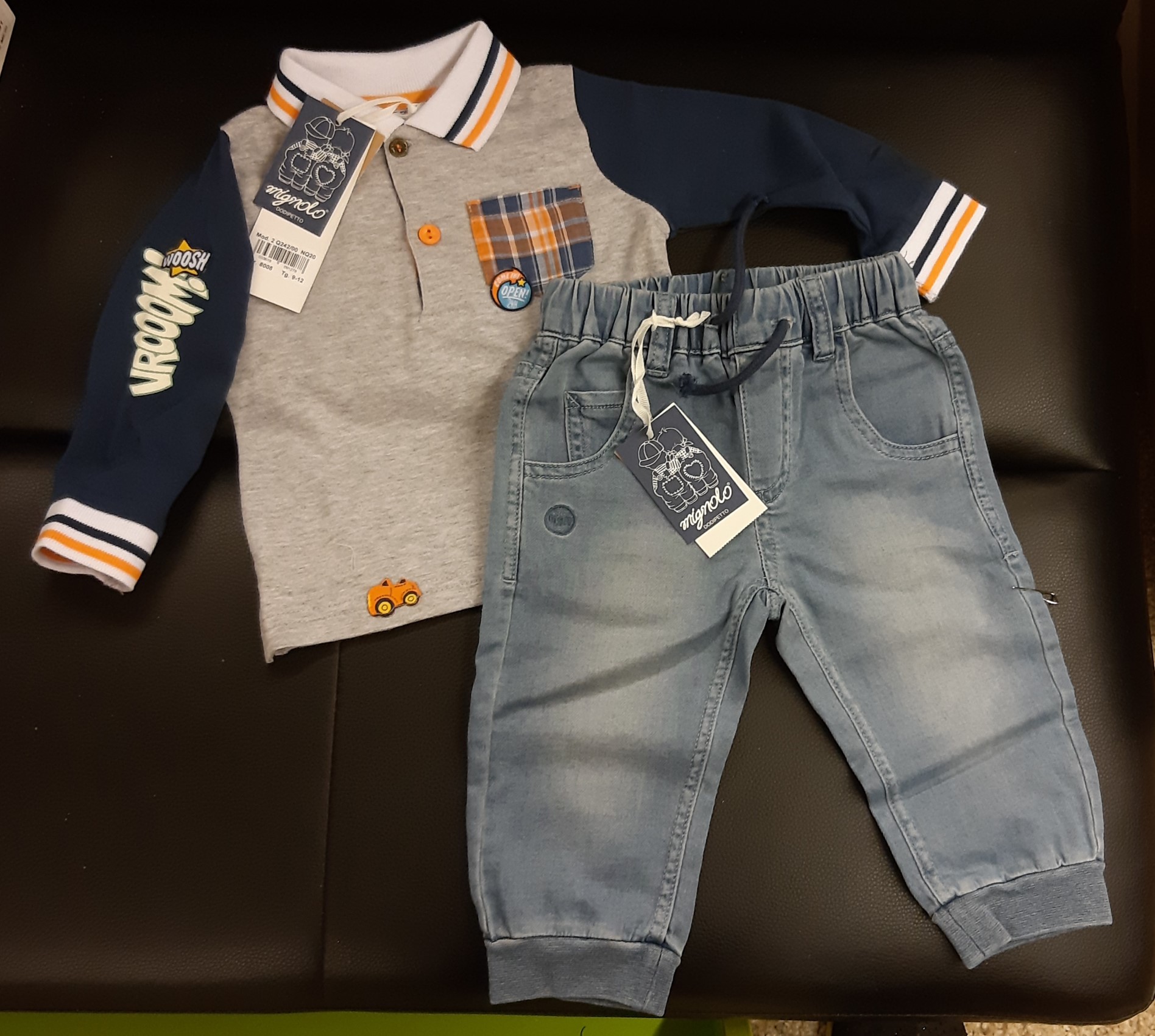 Completo bimbo casual  9-12 mesi